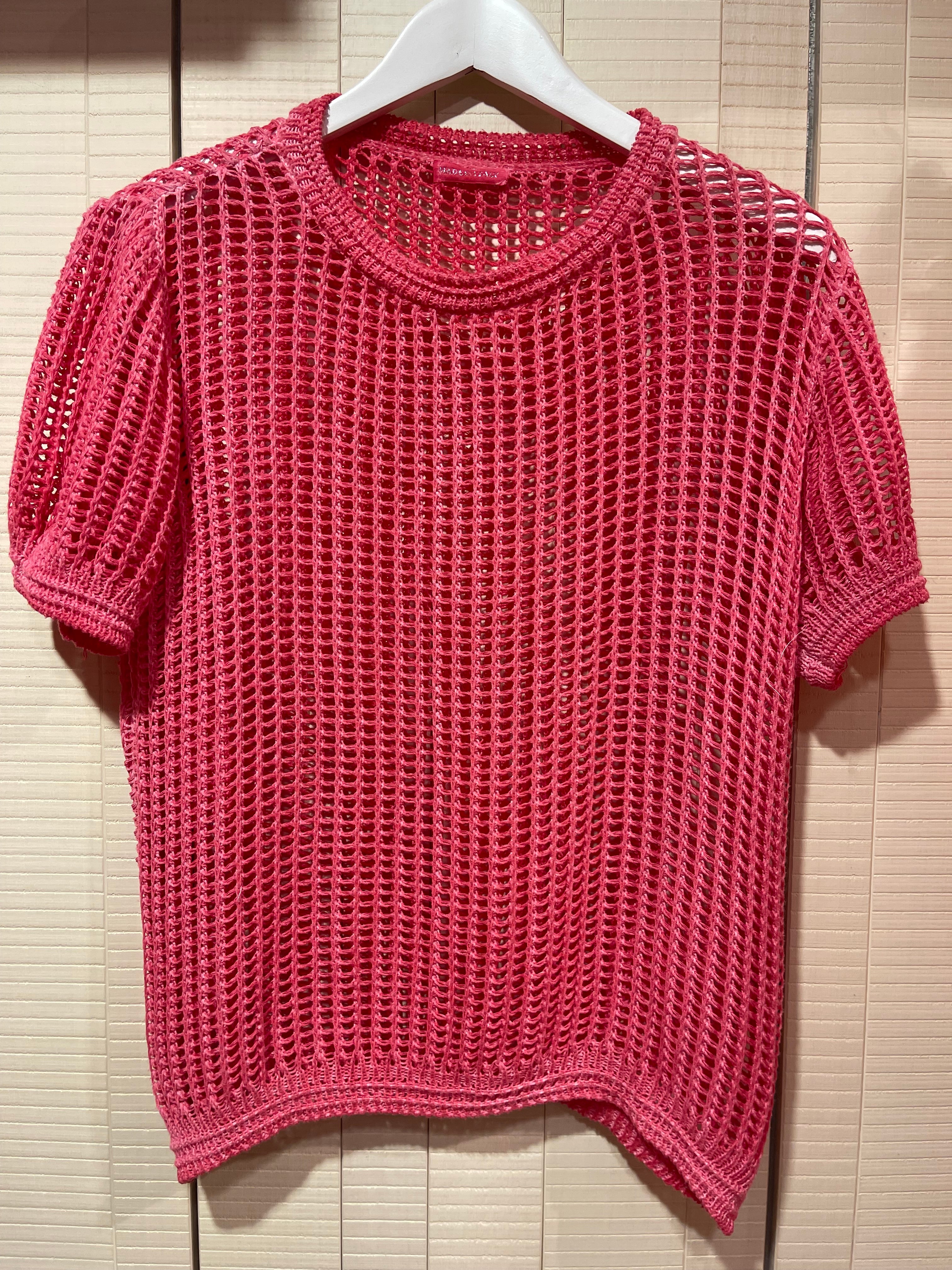 Pullover Jilly kurzarm Häkeloptik