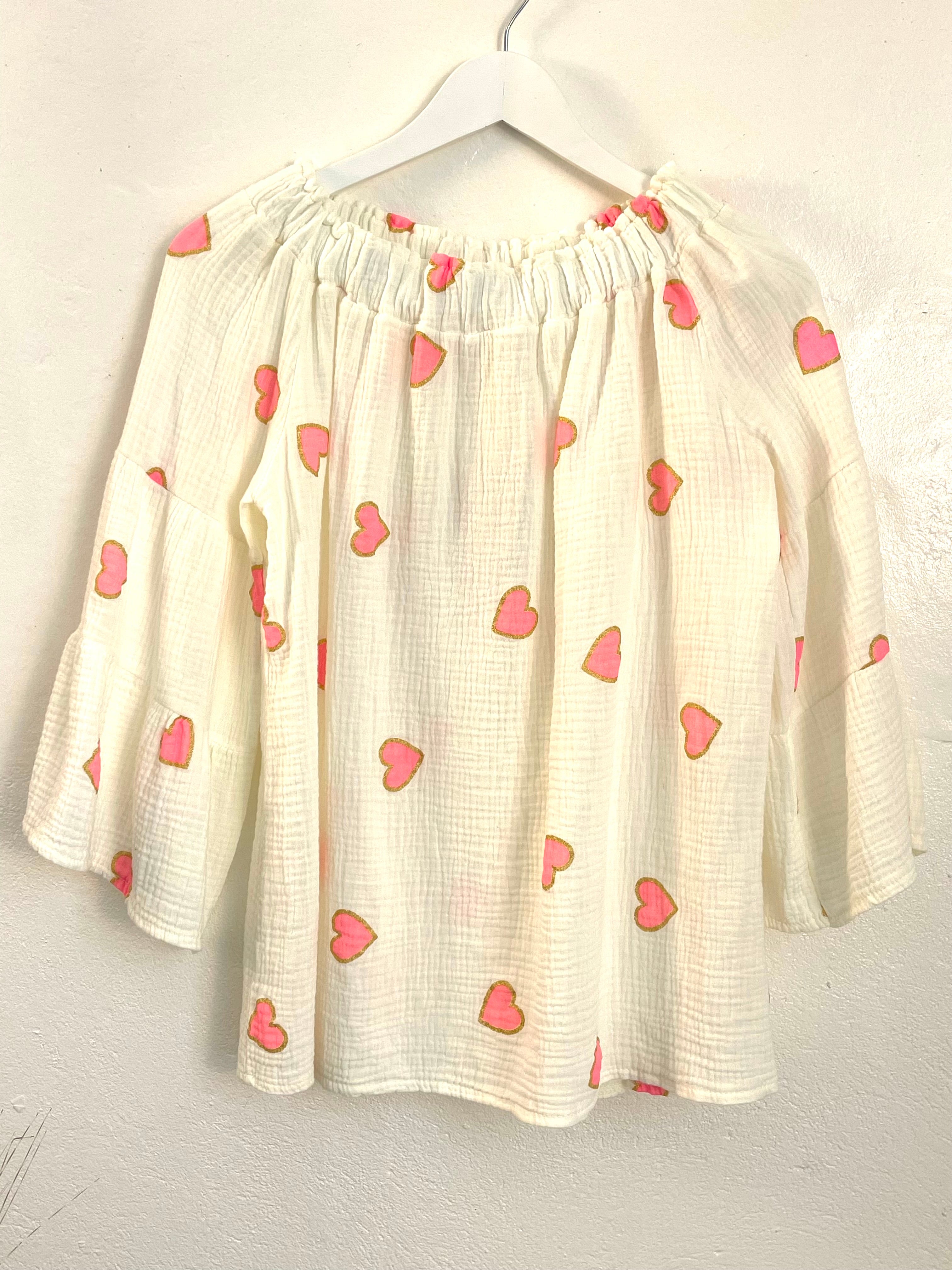 Musselin Tunika Bluse  Jessy
